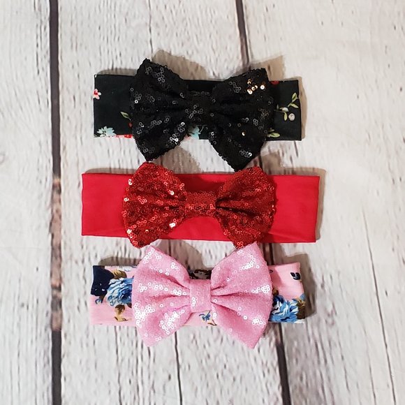 Bundle of Big Bow Headbands - Picture 1 of 8